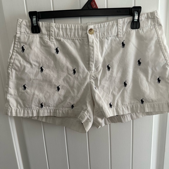 Polo Ralph Lauren logo shorts, white, size 4 - Picture 2 of 5